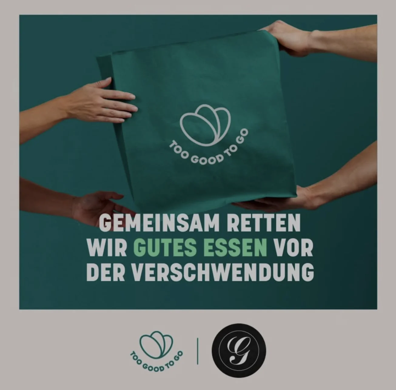 Too Good To Go und Fleischerei Gerrards: Gemeinsam retten wir gutes Essen vor der Verschwendung.